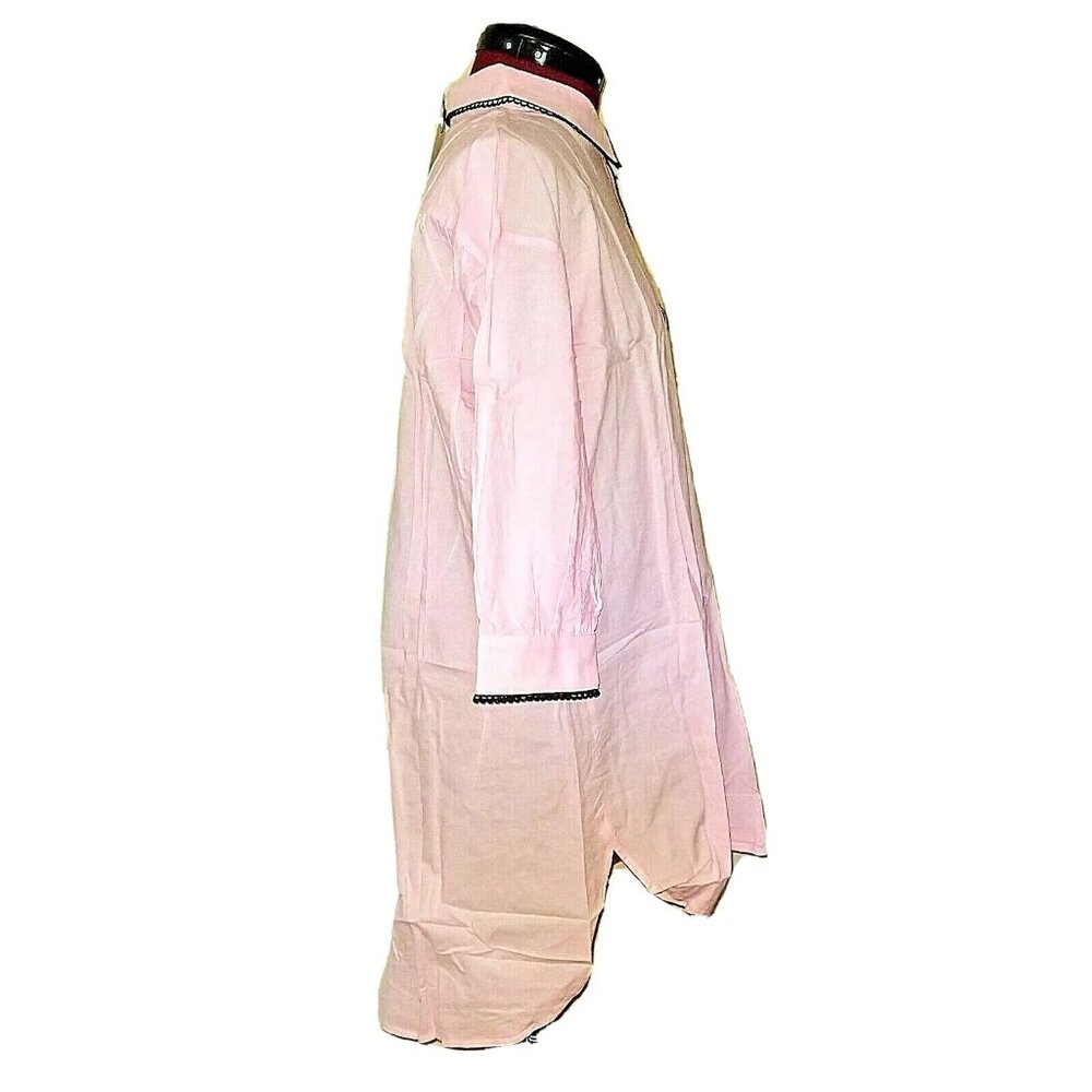 Ekouaer Women's Nightgown Sleep Shirt Pink Black Size Large Loungewear Sleepwear - Picture 5 of 7
